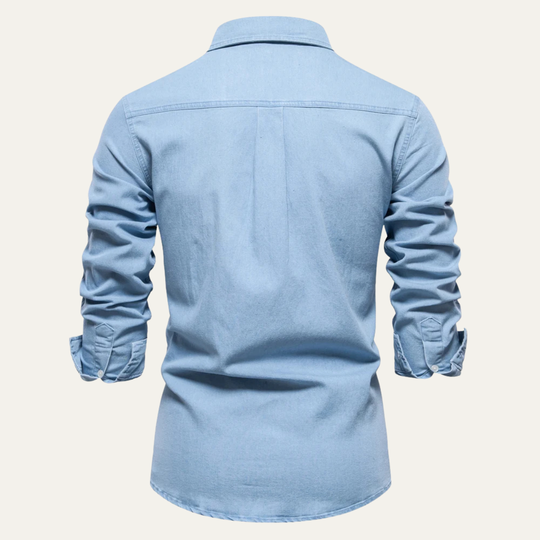 Crestfall Ridge Denimjeanshemd Slim Fit