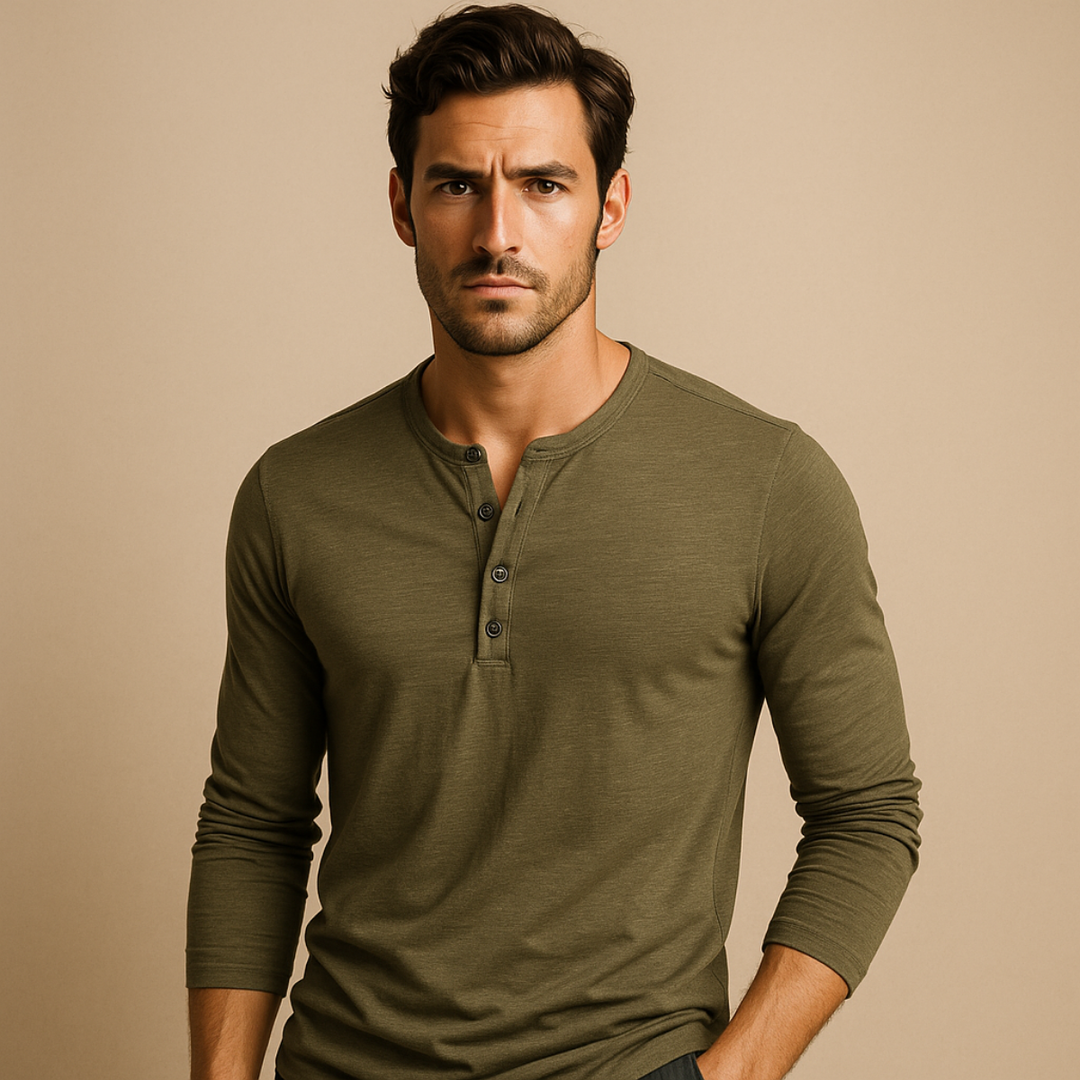 Cromwell Baumwollpoloshirt Langarm