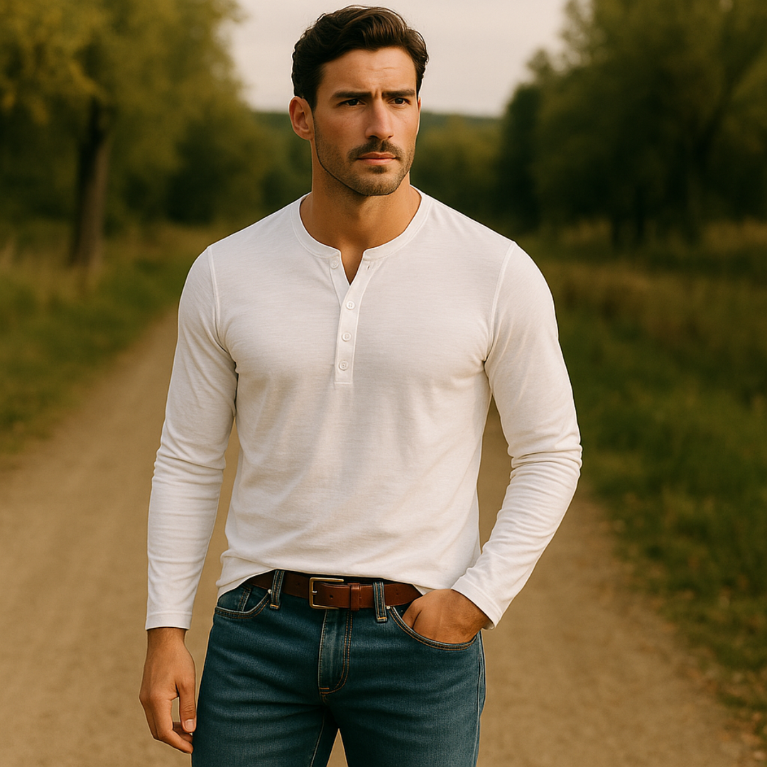 Cromwell Baumwollpoloshirt Langarm