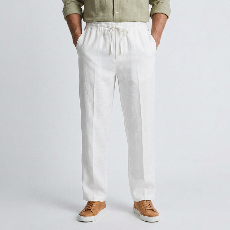 Damien Fluid Leinenhose