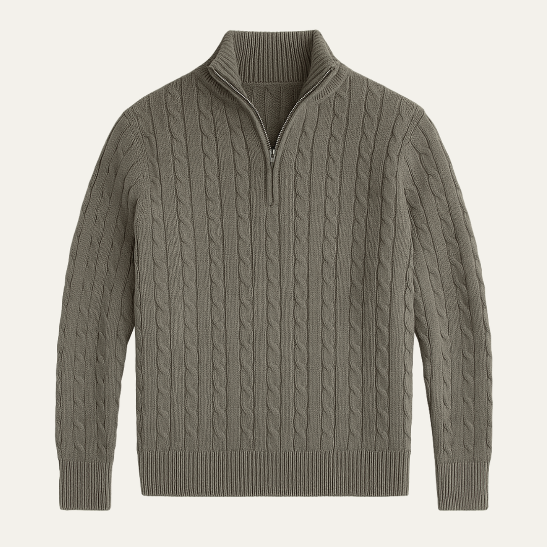 Dalton Strick-Half-Zip-Pullover