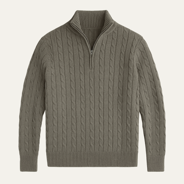 Dalton Strick-Half-Zip-Pullover