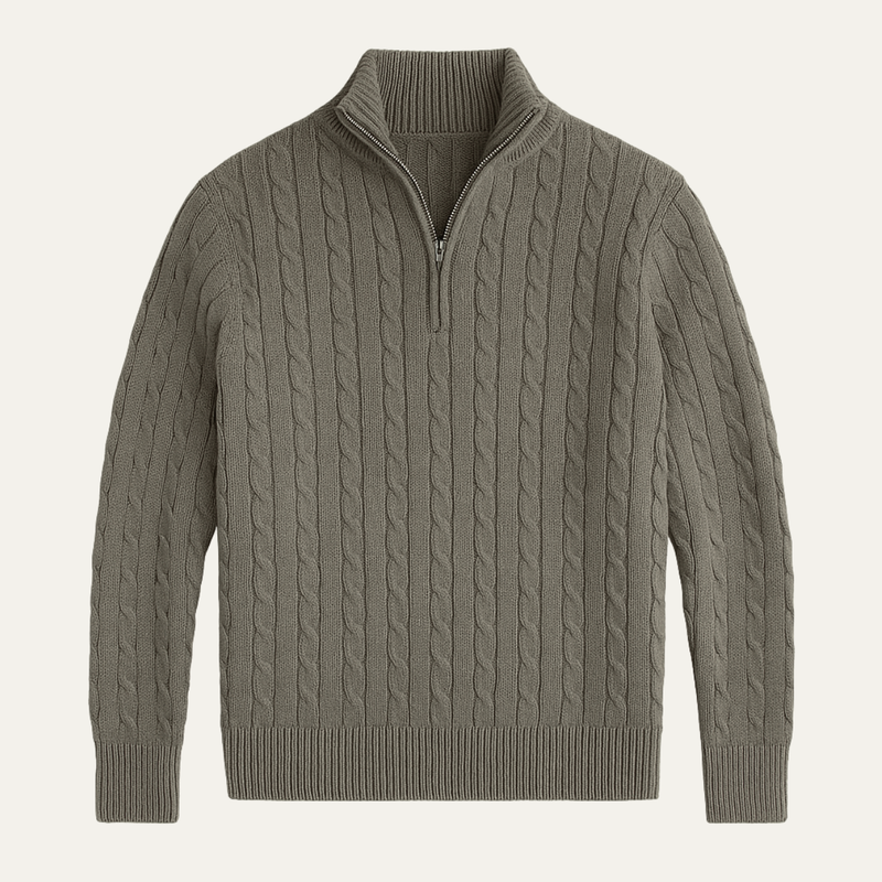 Dalton Strick-Half-Zip-Pullover