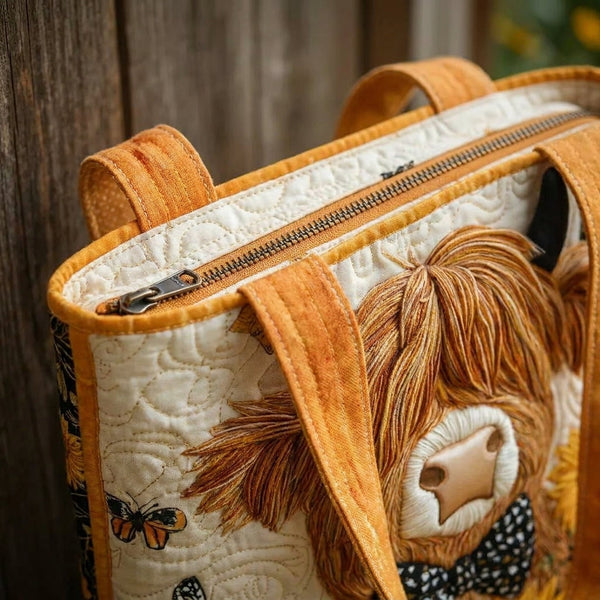 Handveredelte Ledertasche