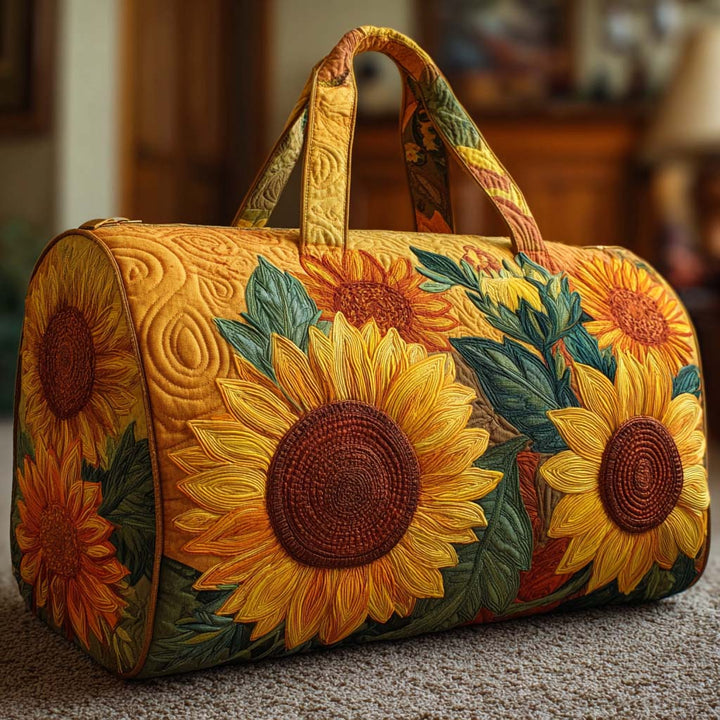 Fröhliche Blüte — gesteppter Weekender