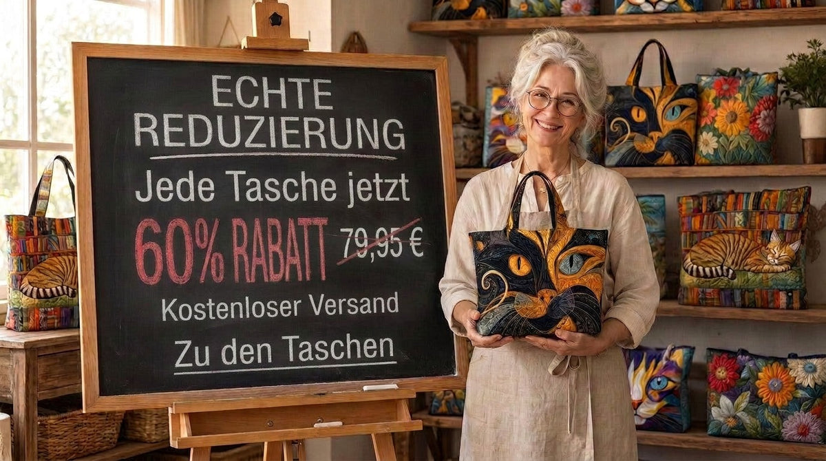 Warum jede Tasche bis zu 60 % reduziert ist