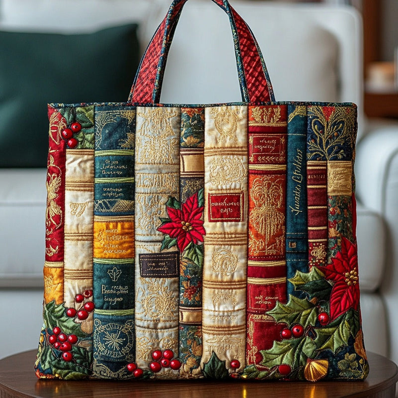 Weihnachtsbücher — Gesteppter Shopper