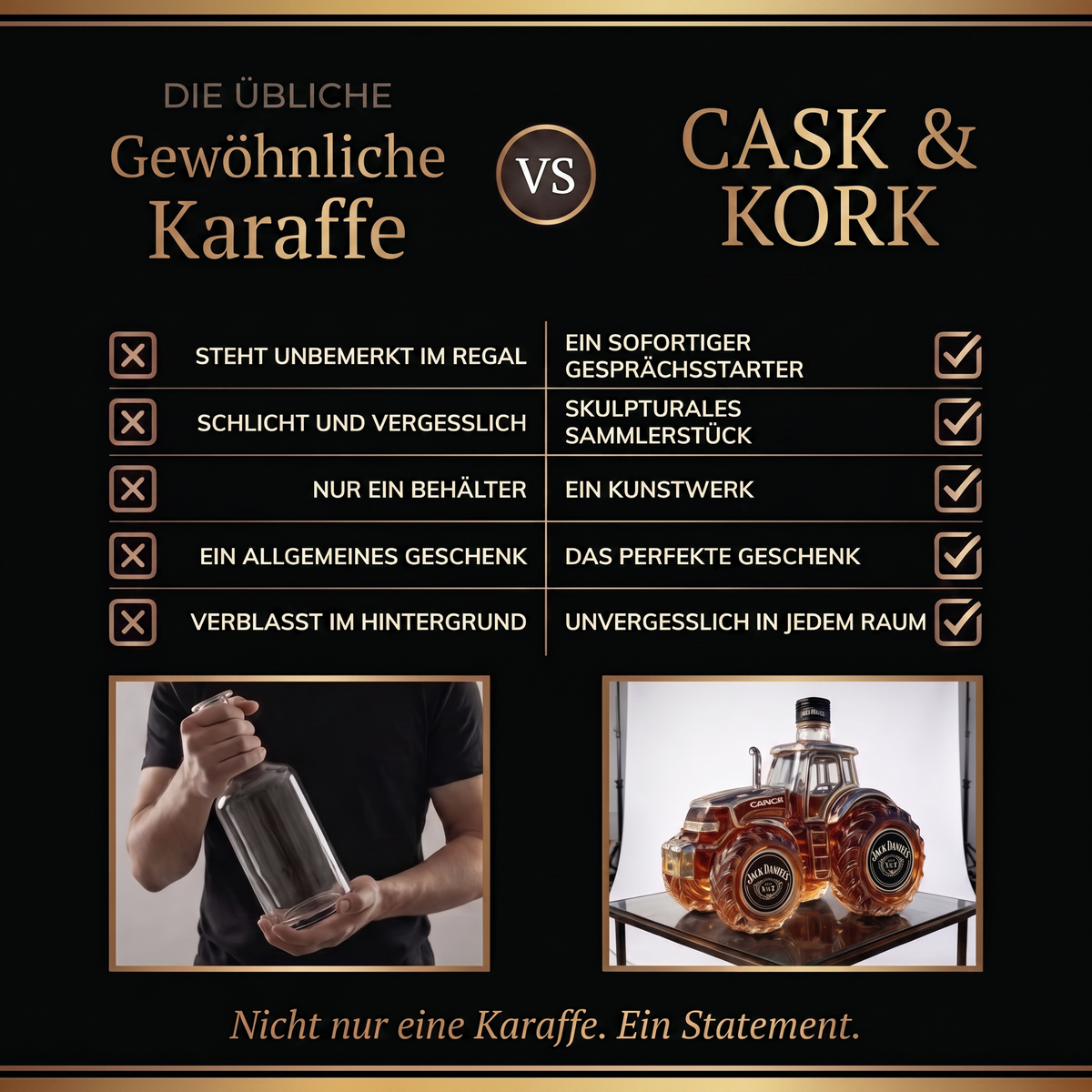 Whisky-Karaffe – V-Twin-Motor