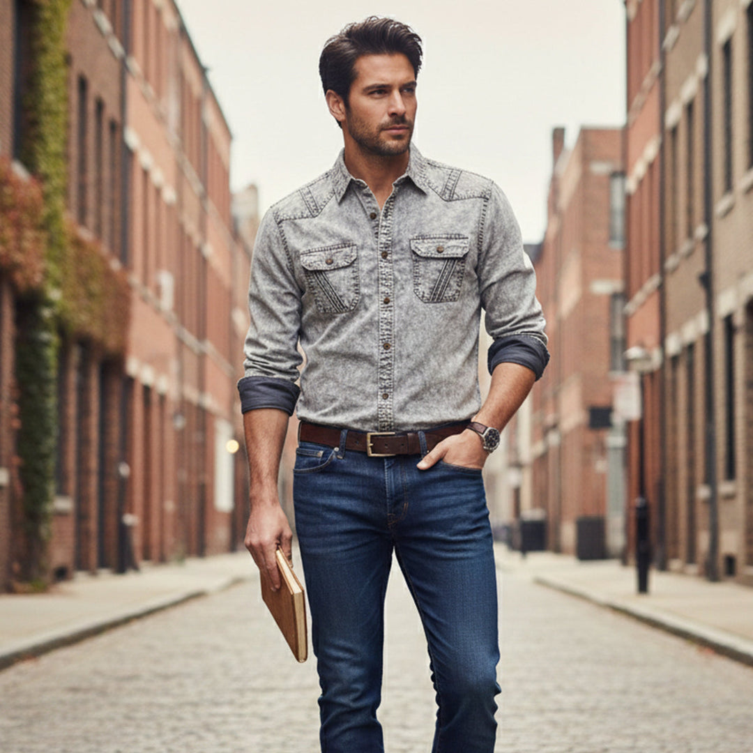 Fairbrook Denimjeanshemd