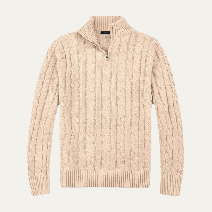 Genève Old Woll-Half-Zip-Pullover
