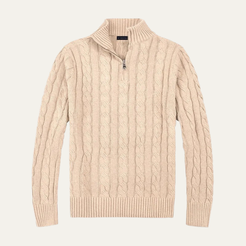 Genève Old Woll-Half-Zip-Pullover