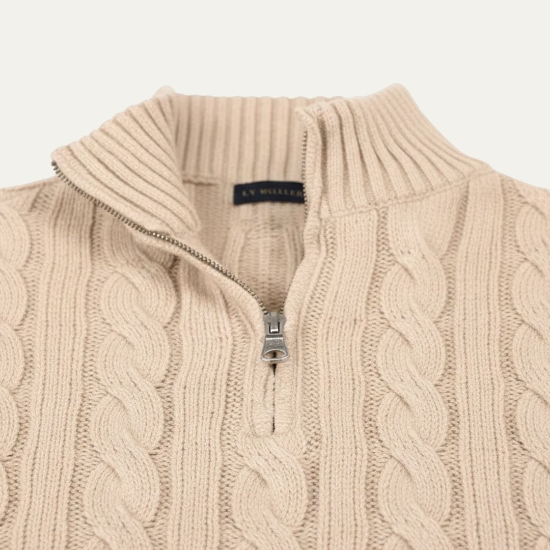 Genève Old Woll-Half-Zip-Pullover