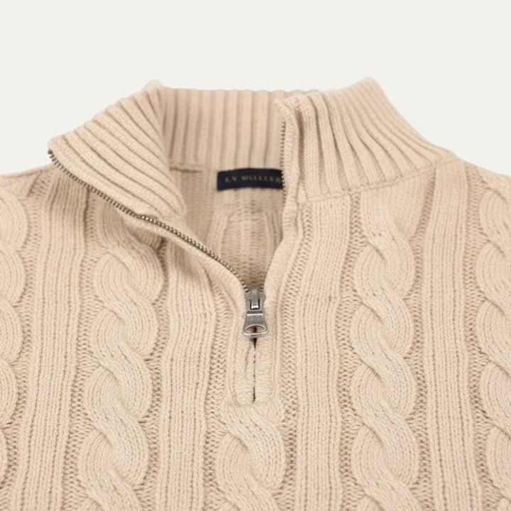Genève Old Woll-Half-Zip-Pullover