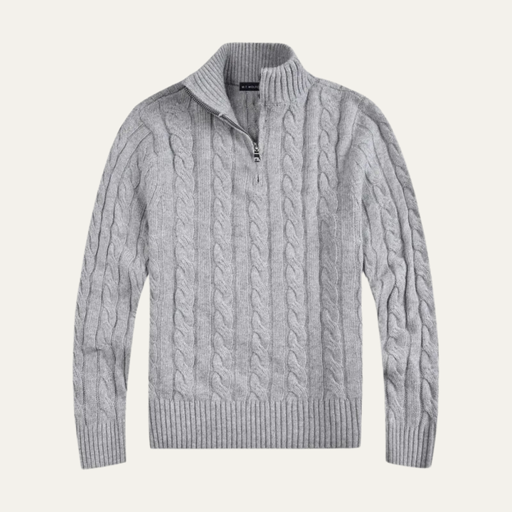 Genève Old Woll-Half-Zip-Pullover