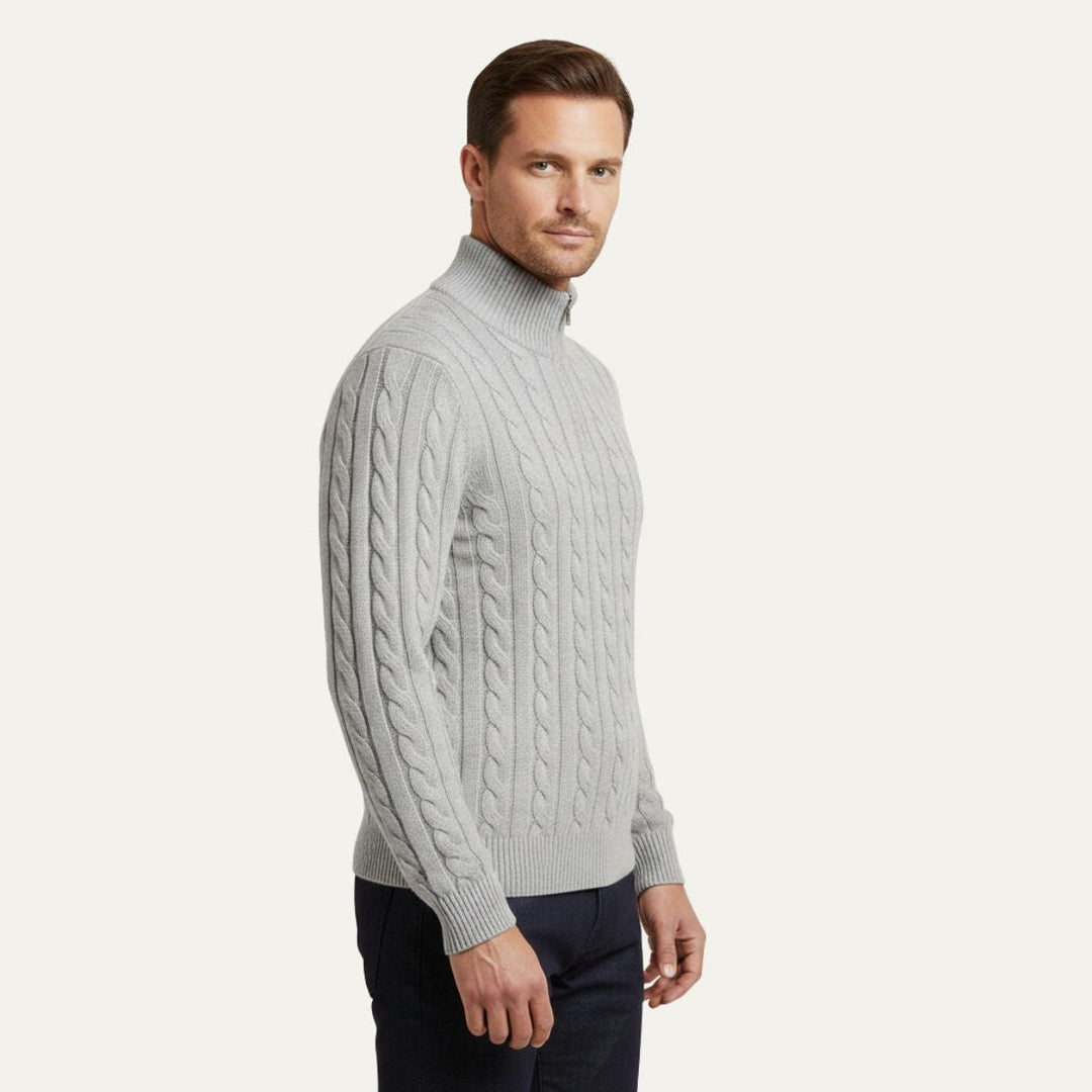 Genève Old Woll-Half-Zip-Pullover