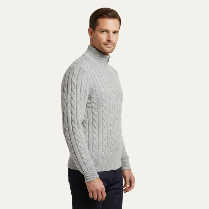 Genève Old Woll-Half-Zip-Pullover