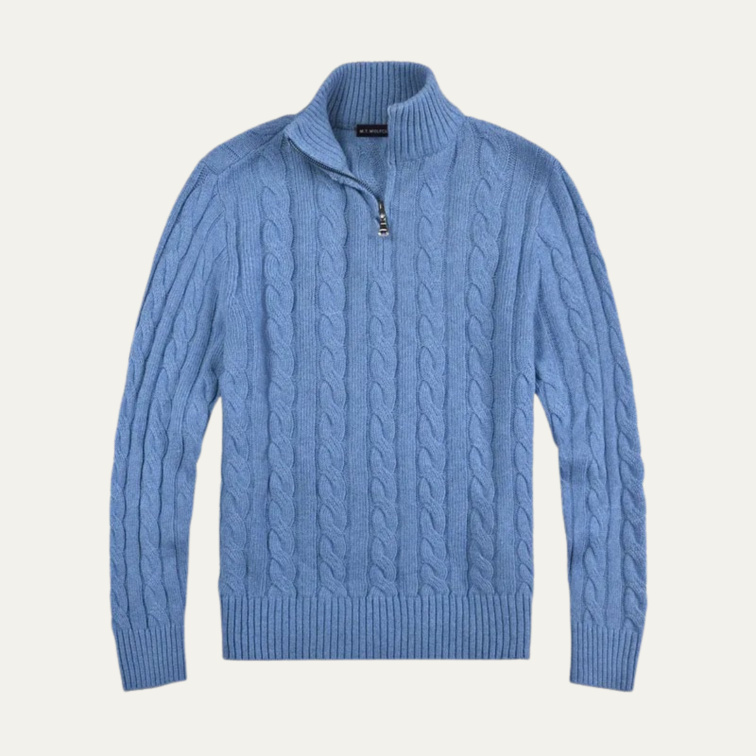 Genève Old Woll-Half-Zip-Pullover