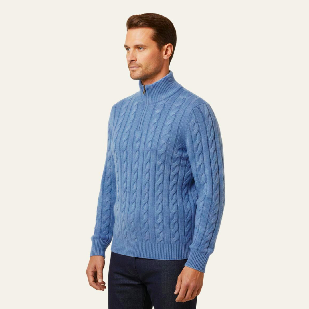 Genève Old Woll-Half-Zip-Pullover