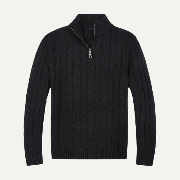 Genève Old Woll-Half-Zip-Pullover