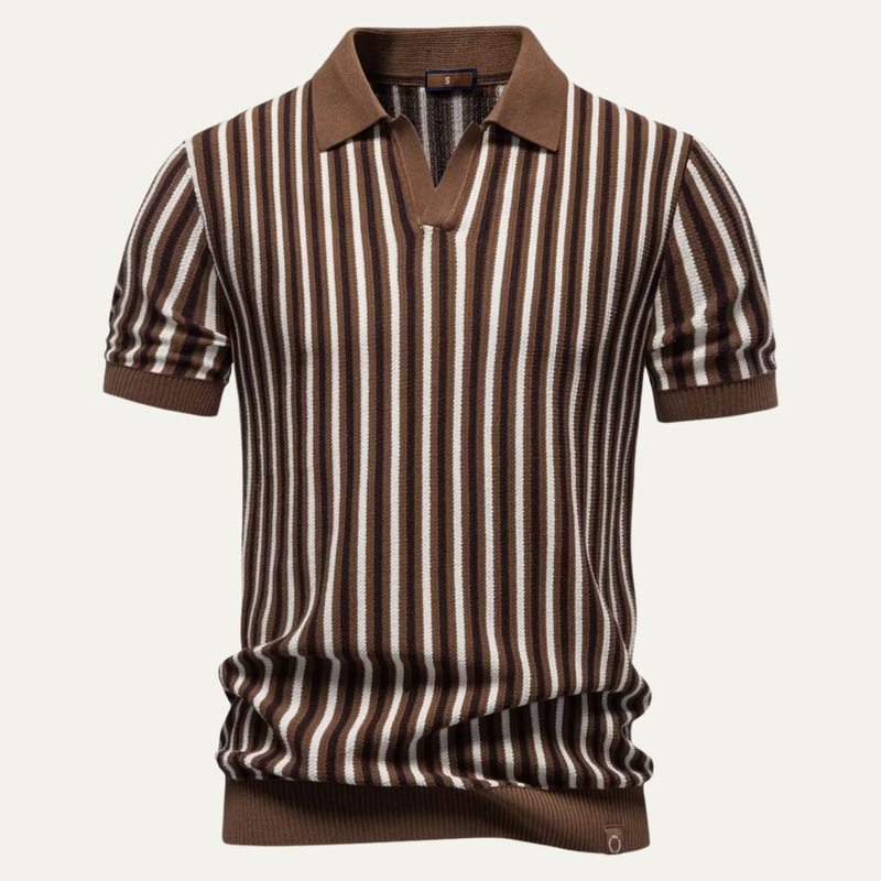 Greenfield Strickpoloshirt