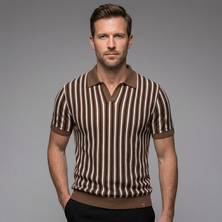 Greenfield Strickpoloshirt