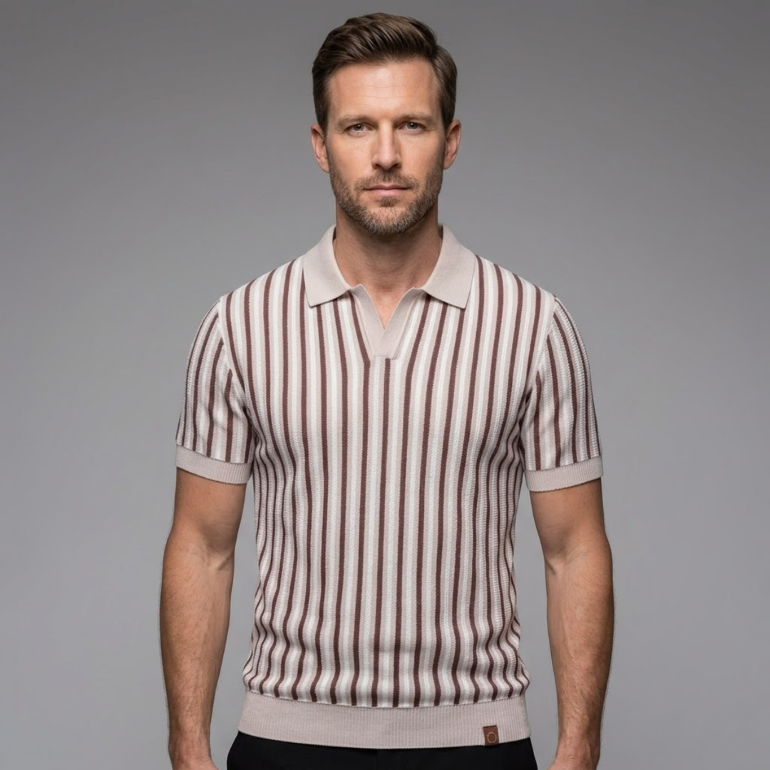 Greenfield Strickpoloshirt