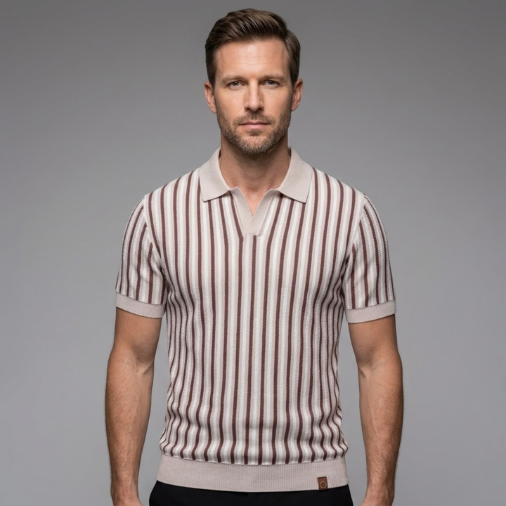 Greenfield Strickpoloshirt