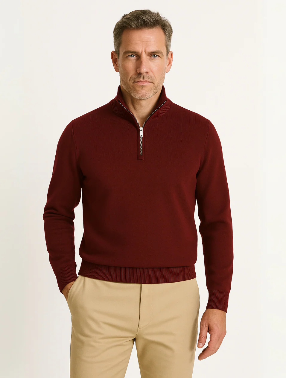 Old Money Half-Zip-Pullover