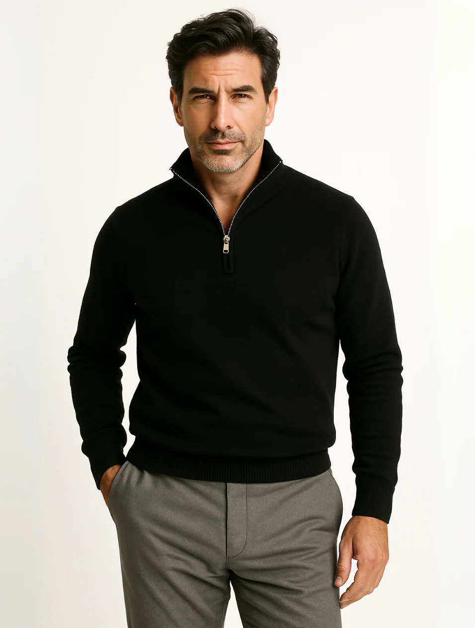 Old Money Half-Zip-Pullover