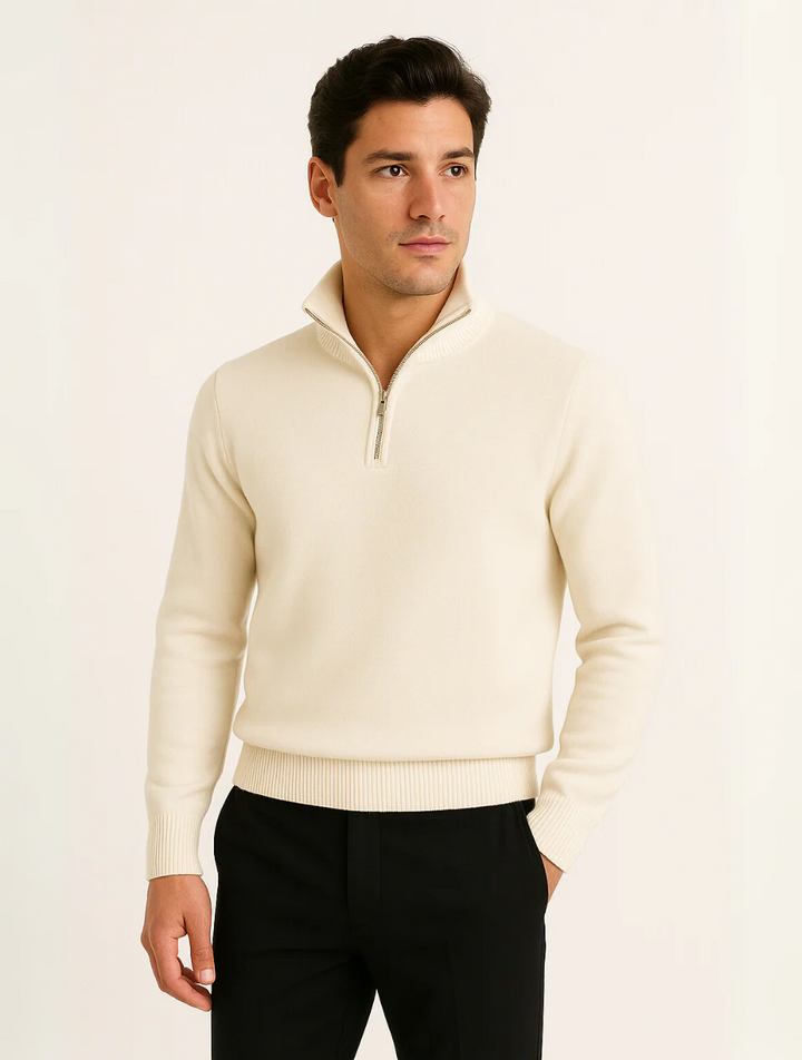 Old Money Half-Zip-Pullover