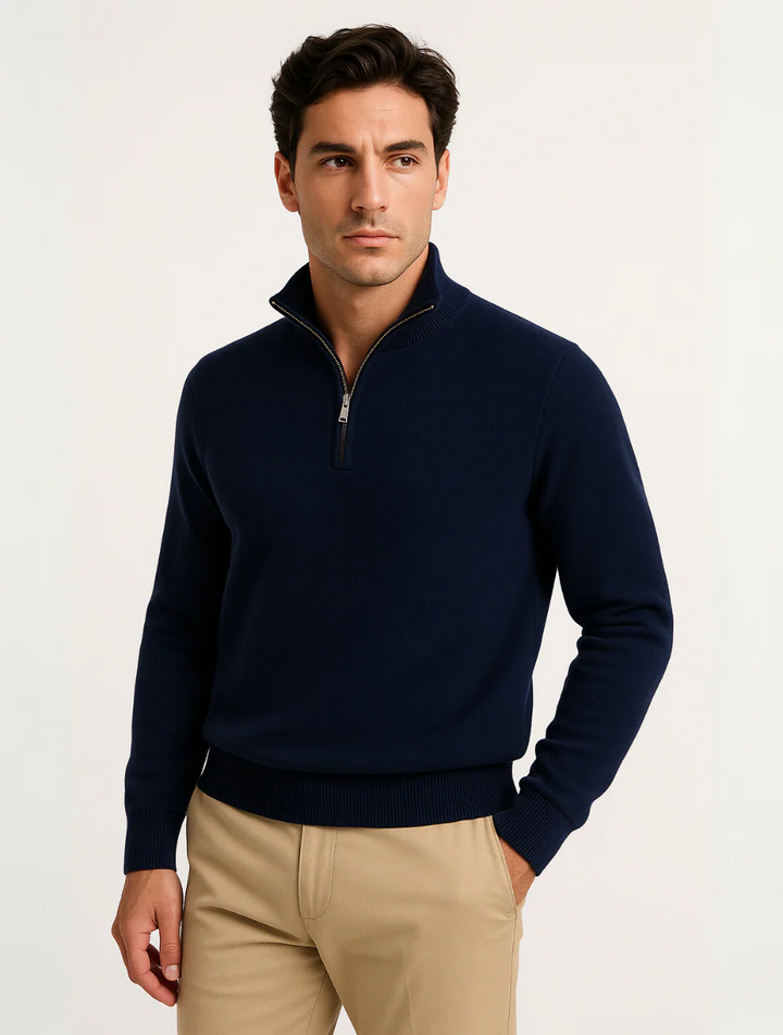 Old Money Half-Zip-Pullover