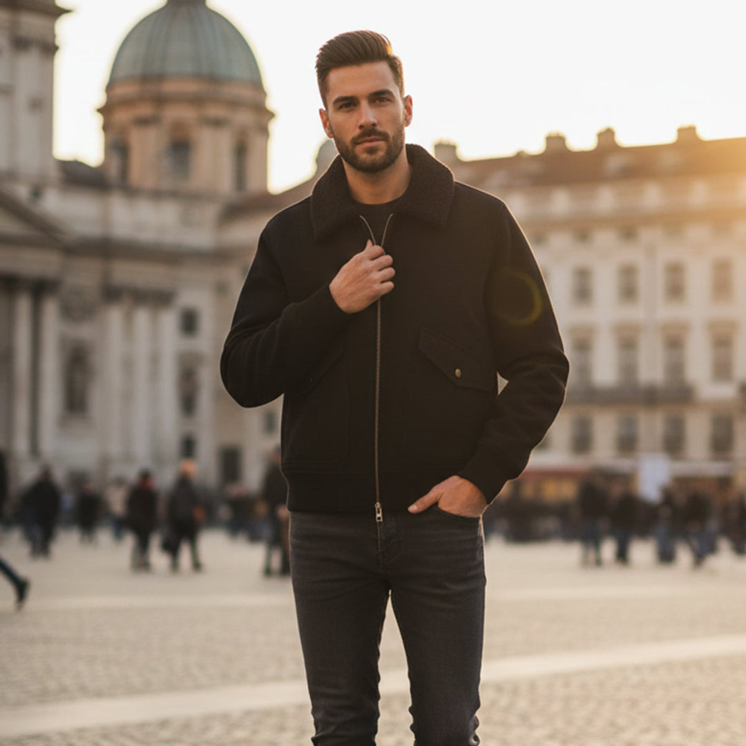 Leeds Fleece Bomberjacke