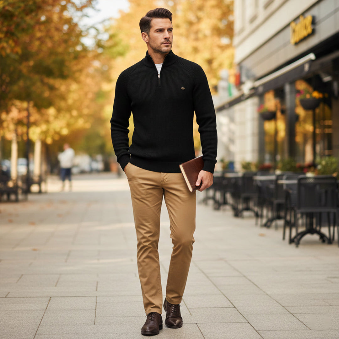Lignano Baumwoll-Half-Zip-Pullover