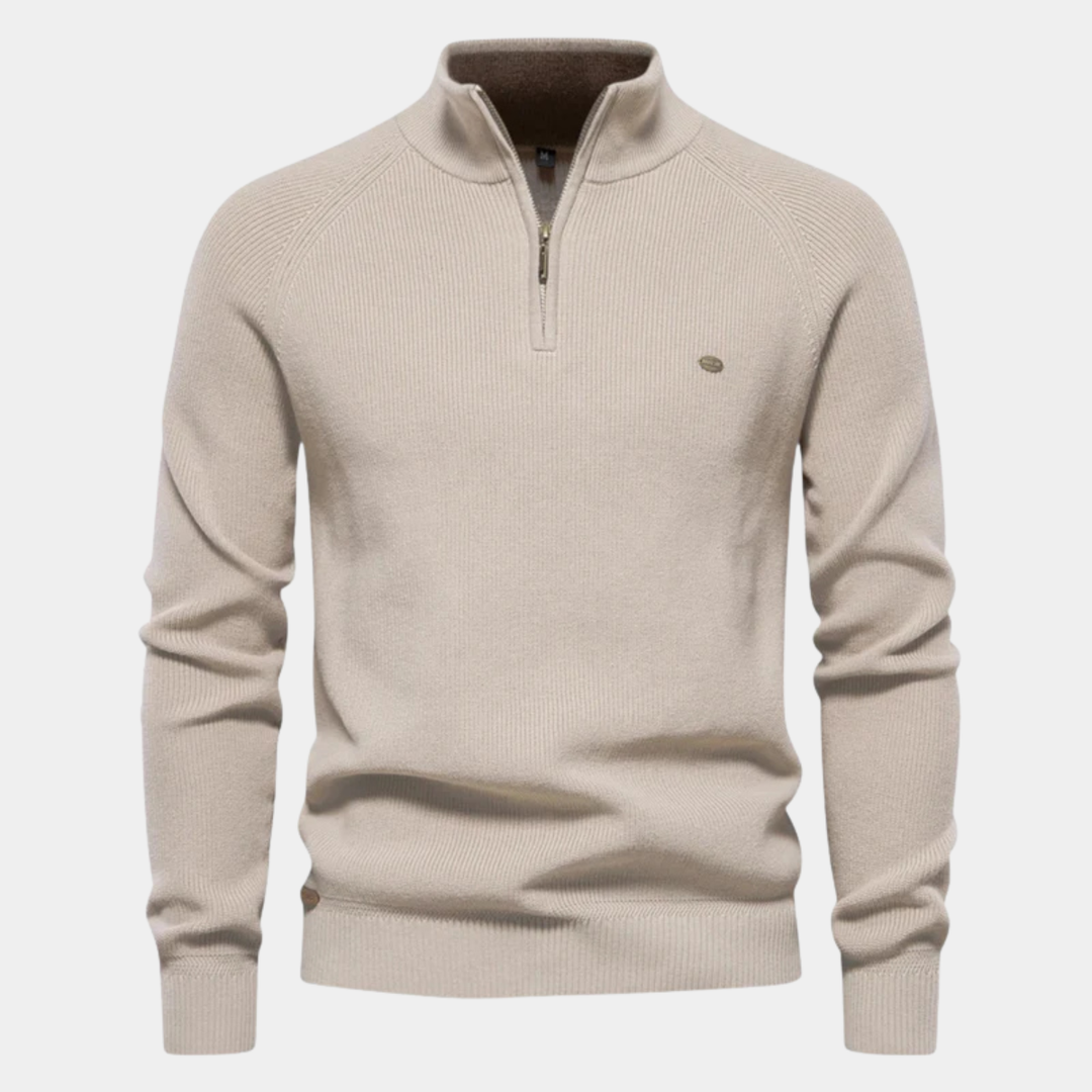 Lignano Baumwoll-Half-Zip-Pullover