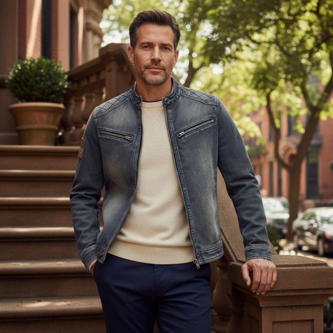 London Denimjeansjacke Slim Fit