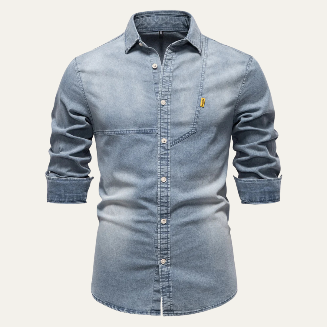 Meadowford Denimjeanshemd Slim Fit