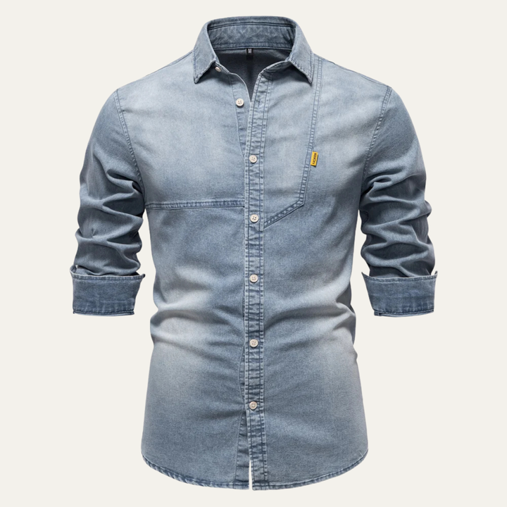 Meadowford Denimjeanshemd Slim Fit
