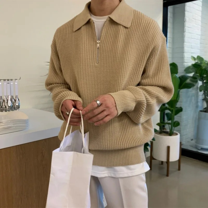 Monaco Strick-Half-Zip-Pullover