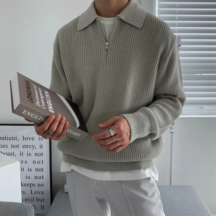 Monaco Strick-Half-Zip-Pullover