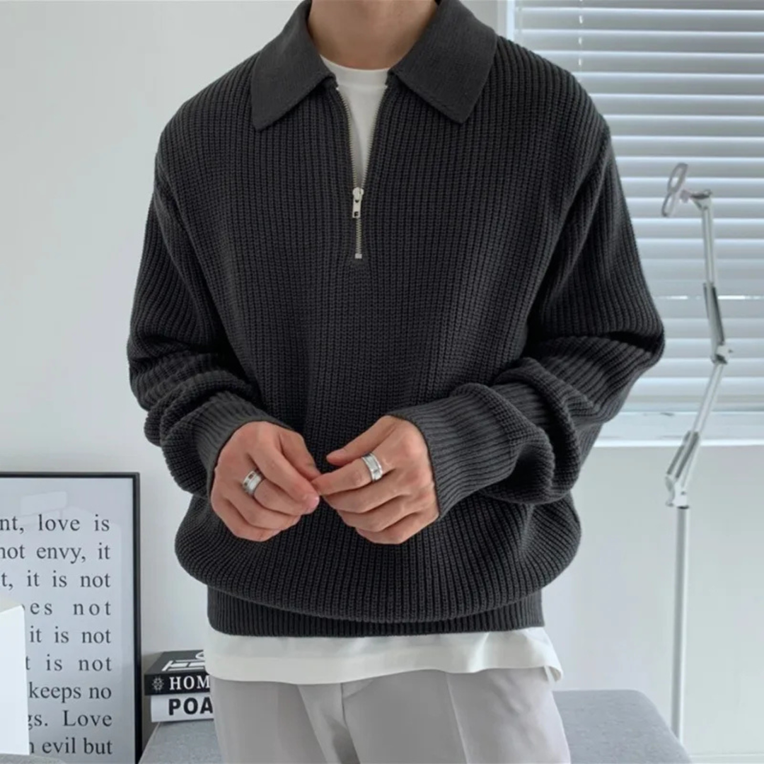 Monaco Strick-Half-Zip-Pullover