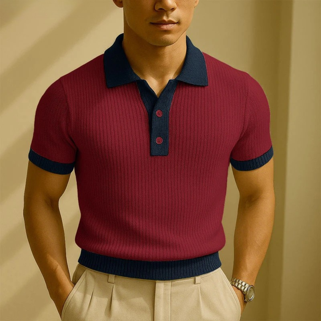 Monferrato Strickpoloshirt