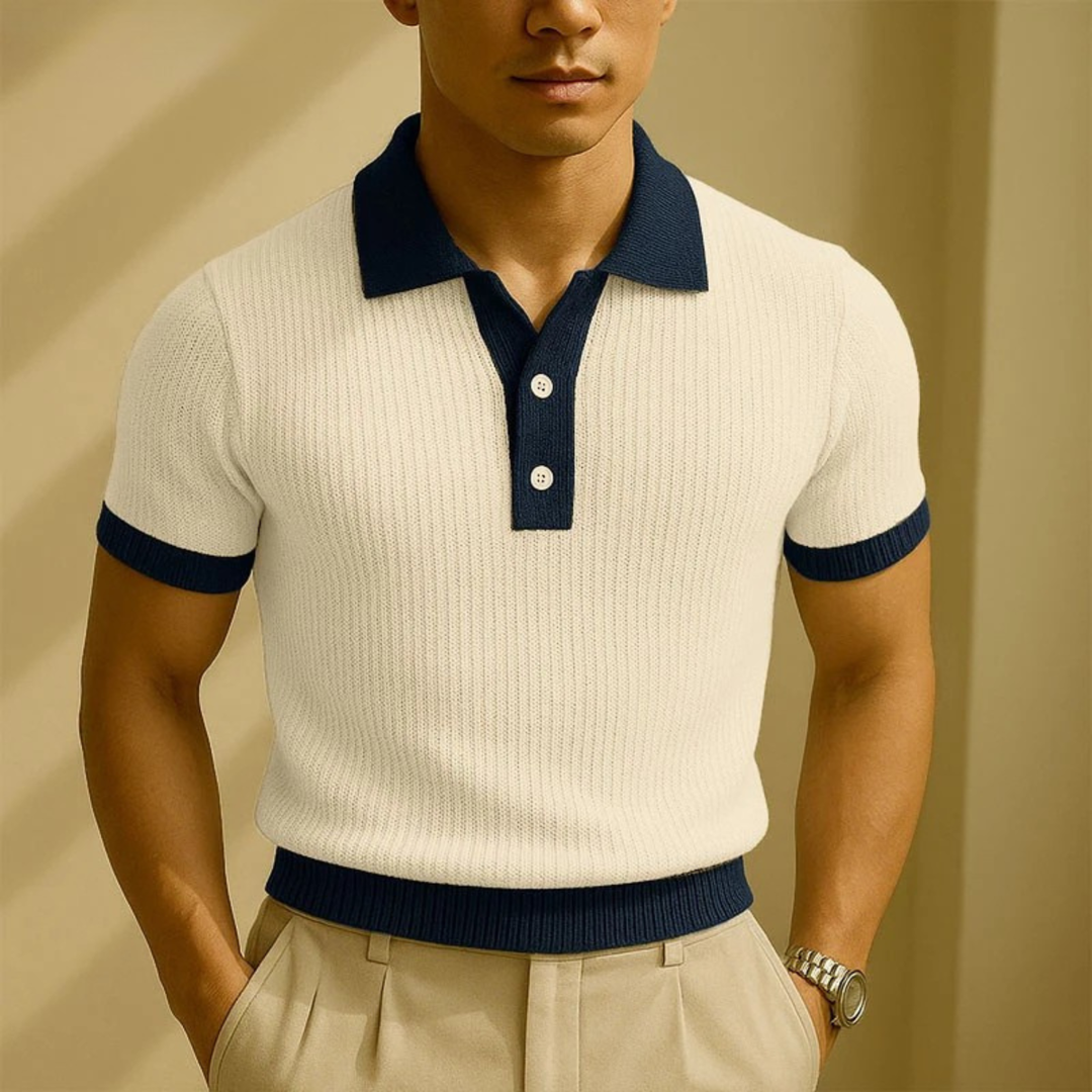Monferrato Strickpoloshirt