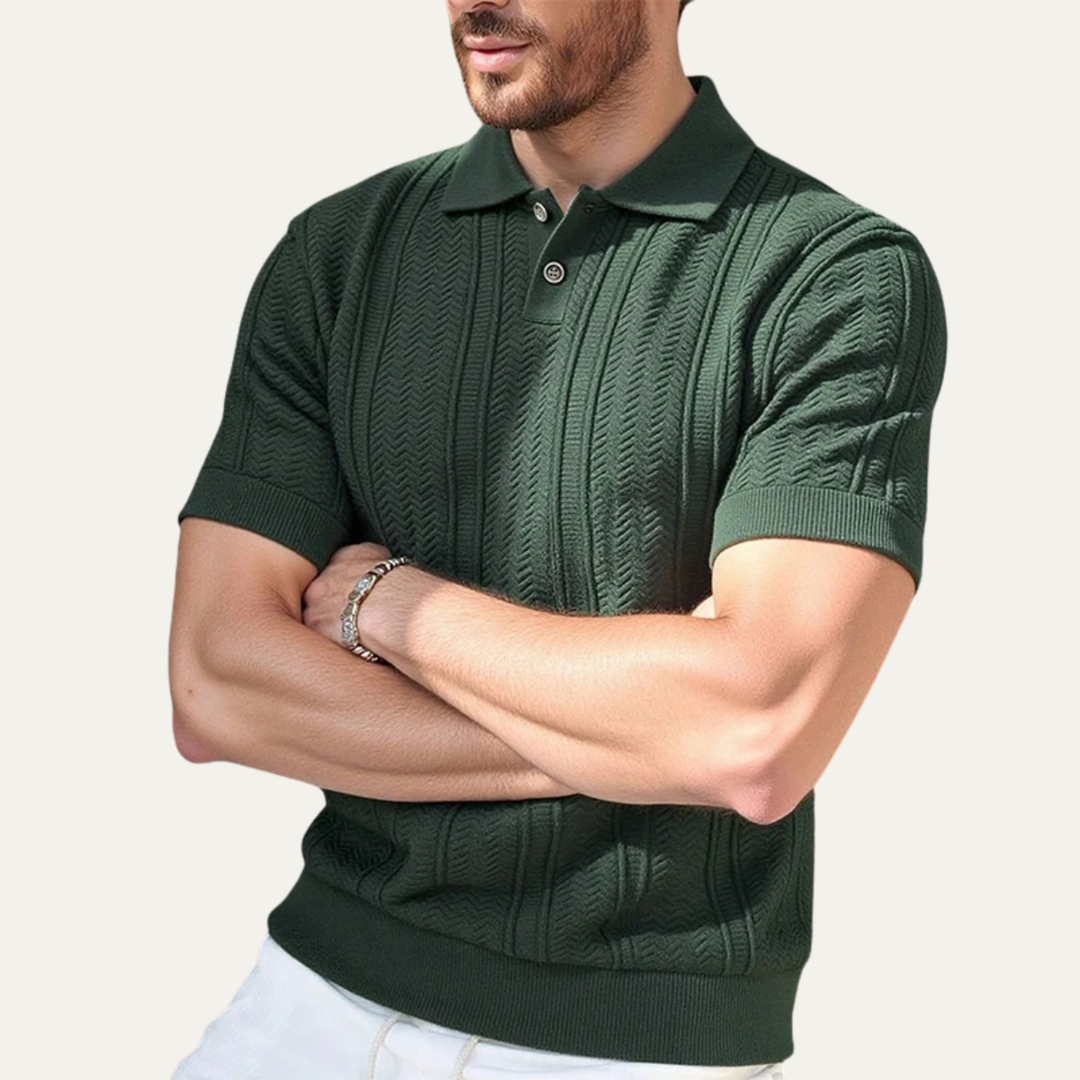 Monopoli Strickpoloshirt