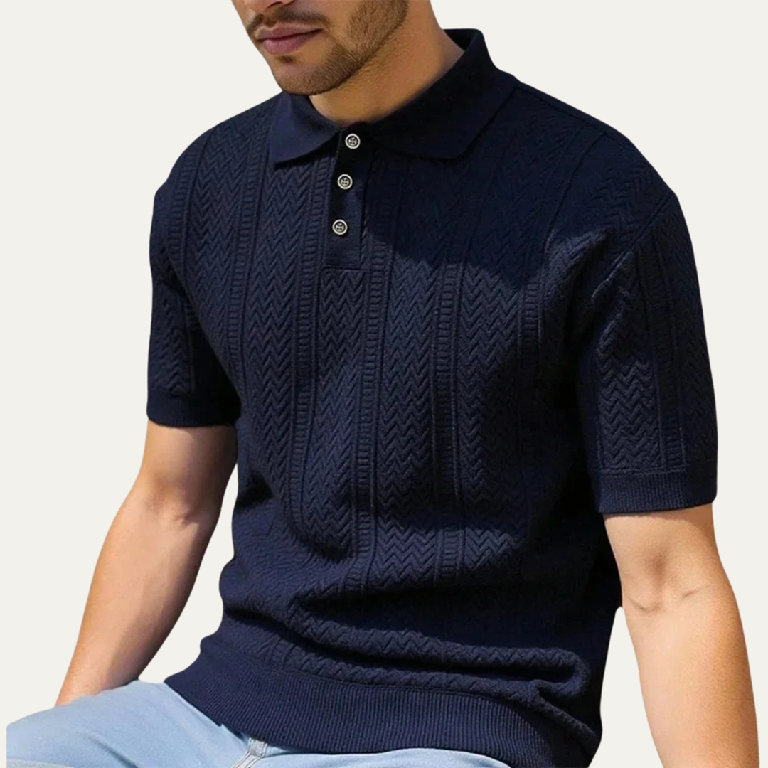 Monopoli Strickpoloshirt