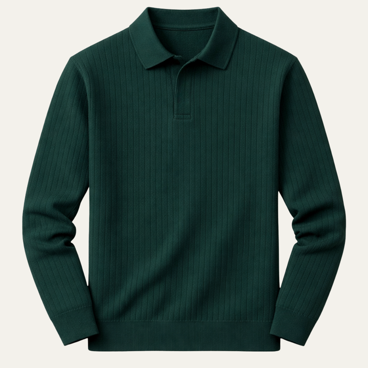 Oakpark Strickpoloshirt Langarm