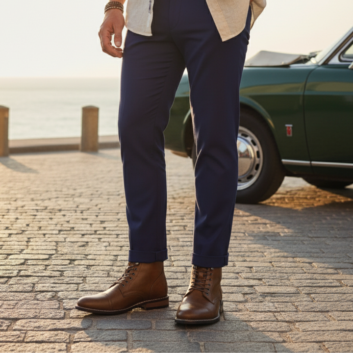 Porto Cervo Lederstiefeletten