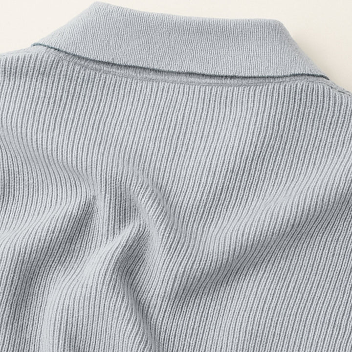 Portofino Knitted Strickpolo Langarm