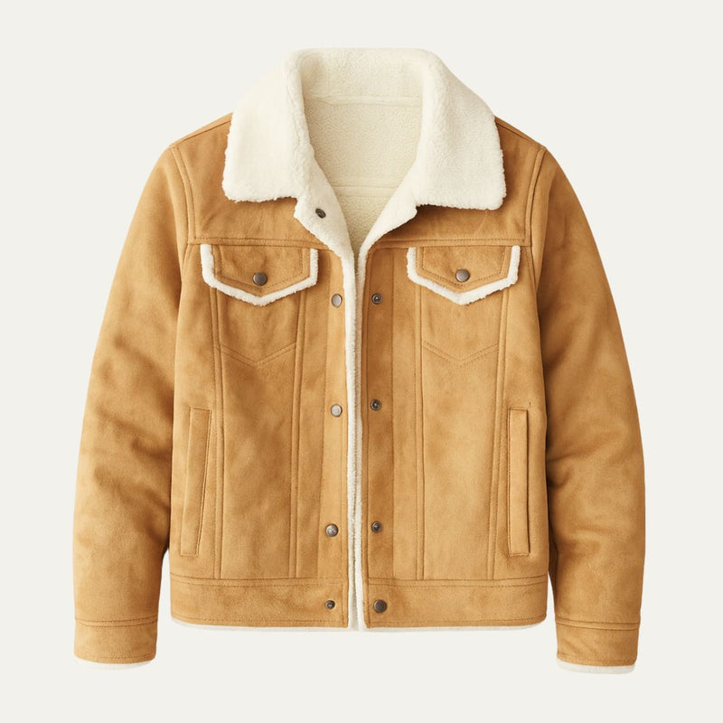 Quebec Fleece Wildlederlederjacke