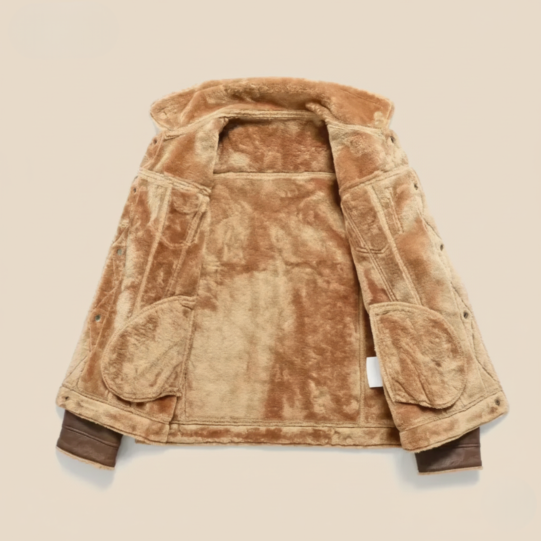 Quebec Fleece Wildlederlederjacke