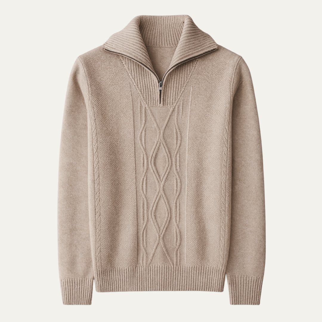 Riverhill Kaschmir-Half-Zip-Pullover